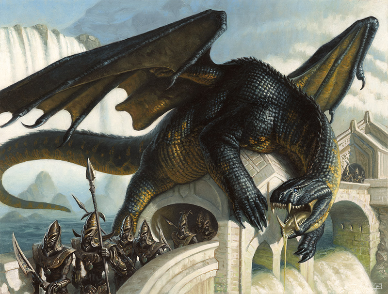 Illustration for article titled Dragons Rule The Skies In The Latest Magic: The Gathering Expansion